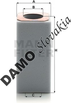 Vzduchový filter MANN FILTER C 8004