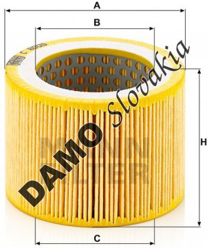 Vzduchový filter MANN FILTER C 8005
