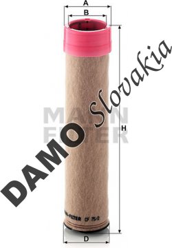 Poistný filter MANN FILTER CF 75/2