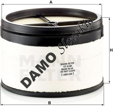 Vzduchový filter MANN FILTER CP 32 001