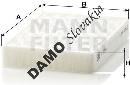 Kabínový filter MANN FILTER CU 1519