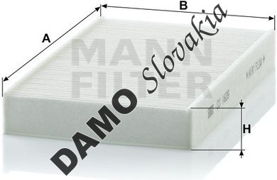 Kabínový filter MANN FILTER CU 1629