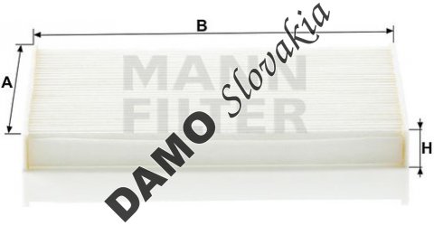 Kabínový filter MANN FILTER CU 17 001