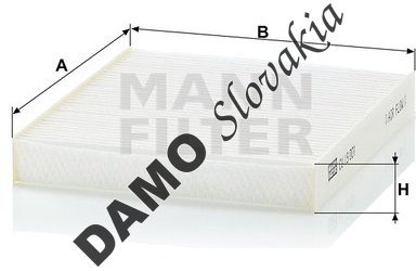 Kabínový filter MANN FILTER CU 19 001