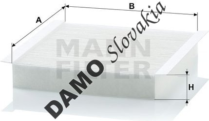 Kabínový filter MANN FILTER CU 2040
