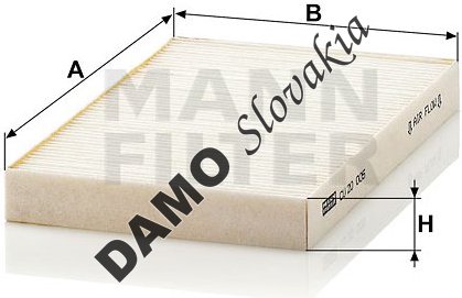 Kabínový filter MANN FILTER CU 20 005-2