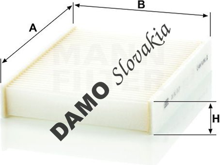 Kabínový filter MANN FILTER CU 20 013