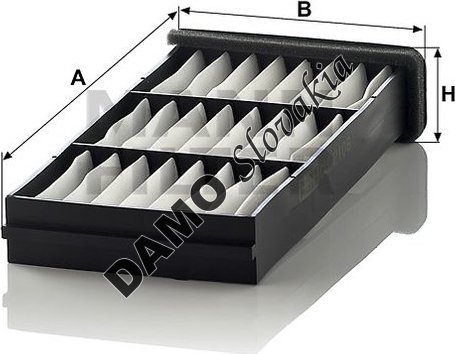 Kabínový filter MANN FILTER CU 2106-2