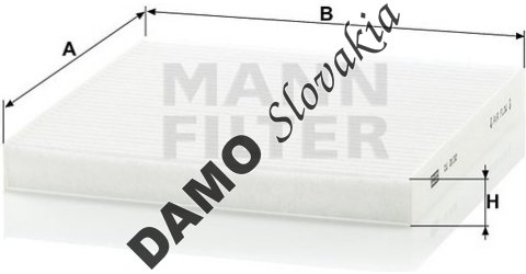 Kabínový filter MANN FILTER CU 2132