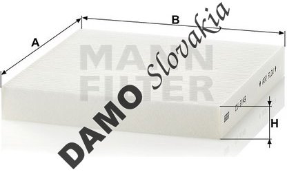 Kabínový filter MANN FILTER CU 2149