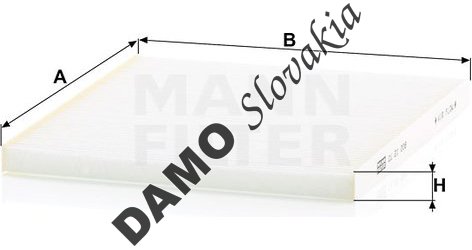Kabínový filter MANN FILTER CU 21 008
