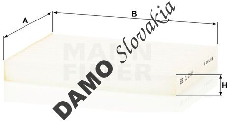 Kabínový filter MANN FILTER CU 21 009