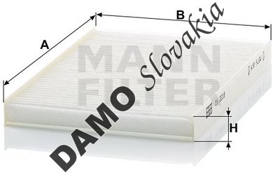 Kabínový filter MANN FILTER CU 2218