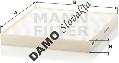 Kabínový filter MANN FILTER CU 2227