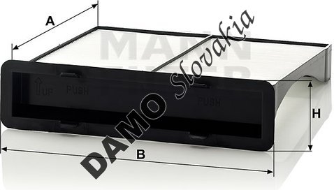 Kabínový filter MANN FILTER CU 22 004