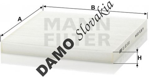 Kabínový filter MANN FILTER CU 22 010