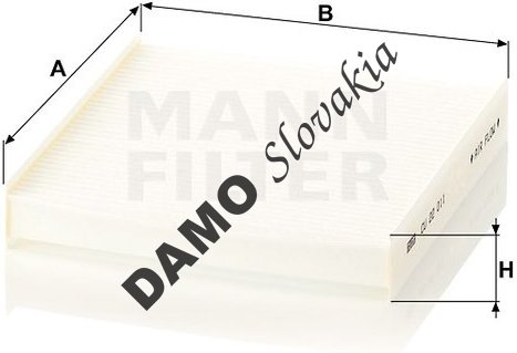 Kabínový filter MANN FILTER CU 22 011
