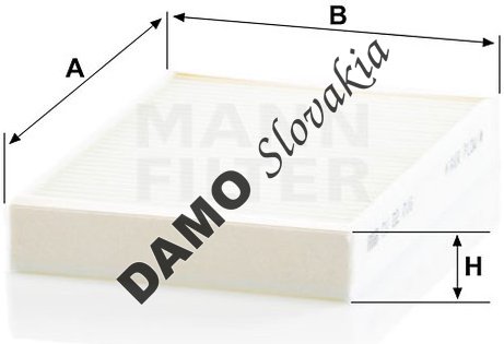Kabínový filter MANN FILTER CU 22 016