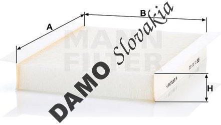 Kabínový filter MANN FILTER CU 22 022
