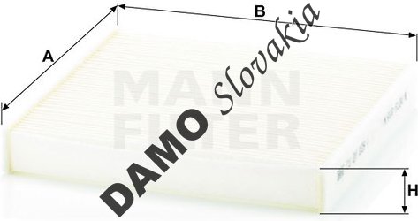 Kabínový filter MANN FILTER CU 22 029