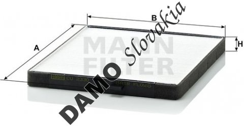 Kabínový filter MANN FILTER CU 2330