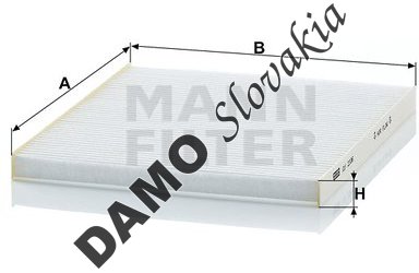 Kabínový filter MANN FILTER CU 2336