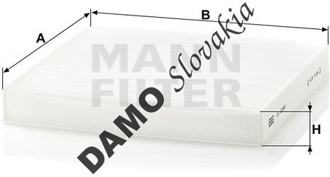 Kabínový filter MANN FILTER CU 2358