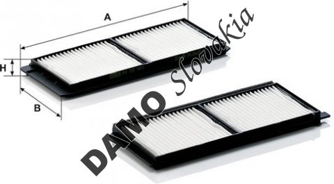 Kabínový filter MANN FILTER CU 23 001-2