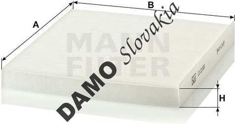 Kabínový filter MANN FILTER CU 23 009