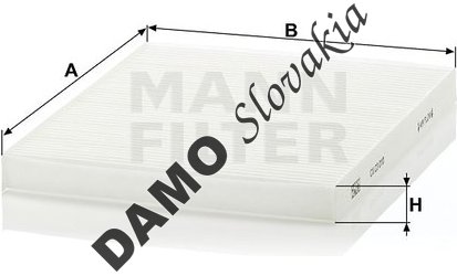 Kabínový filter MANN FILTER CU 23 010
