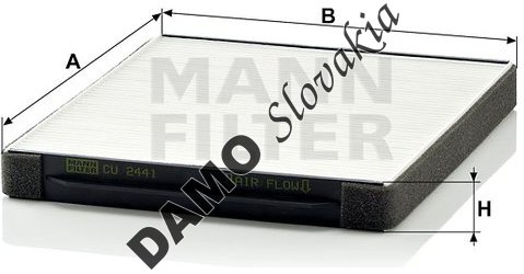 Kabínový filter MANN FILTER CU 2441