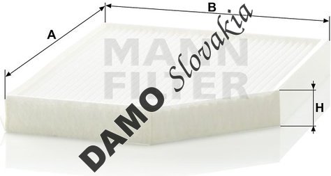 Kabínový filter MANN FILTER CU 2450