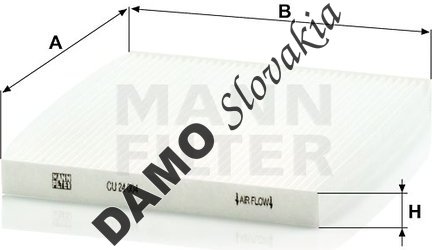 Kabínový filter MANN FILTER CU 24 004
