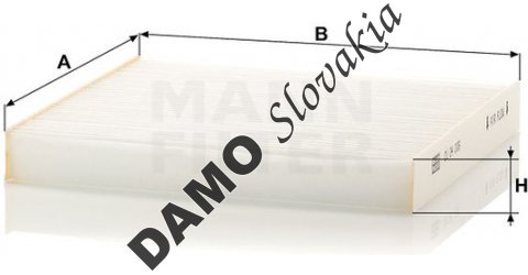 Kabínový filter MANN FILTER CU 24 006