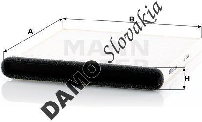 Kabínový filter MANN FILTER CU 24 009