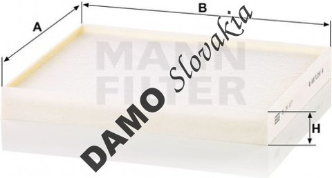 Kabínový filter MANN FILTER CU 24 017