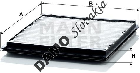 Kabínový filter MANN FILTER CU 2516