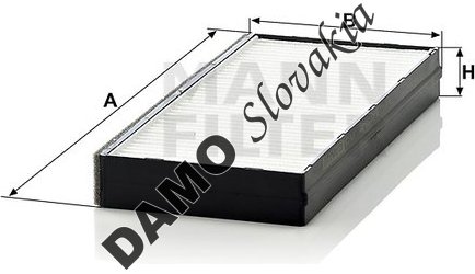Kabínový filter MANN FILTER CU 2521-2