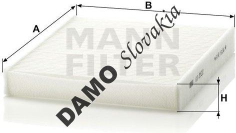 Kabínový filter MANN FILTER CU 2533-2