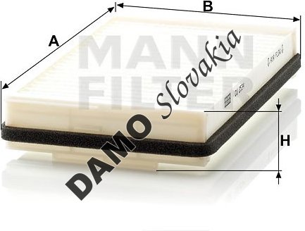 Kabínový filter MANN FILTER CU 2534