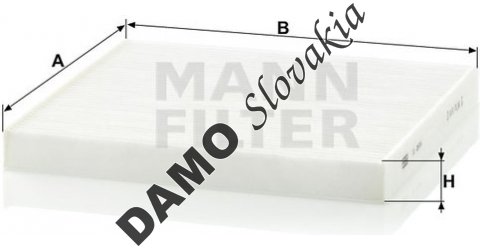 Kabínový filter MANN FILTER CU 2544