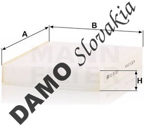 Kabínový filter MANN FILTER CU 25 003