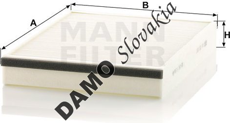 Kabínový filter MANN FILTER CU 25 007