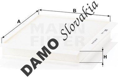 Kabínový filter MANN FILTER CU 2622
