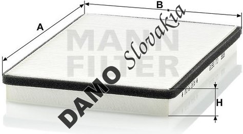 Kabínový filter MANN FILTER CU 2672