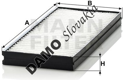 Kabínový filter MANN FILTER CU 26 000-2