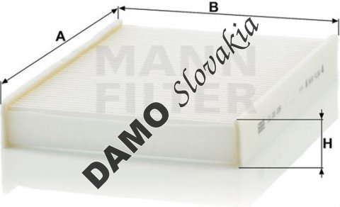 Kabínový filter MANN FILTER CU 26 006
