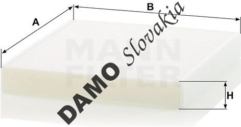 Kabínový filter MANN FILTER CU 26 021