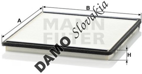 Kabínový filter MANN FILTER CU 2734