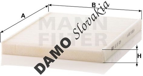 Kabínový filter MANN FILTER CU 27 004